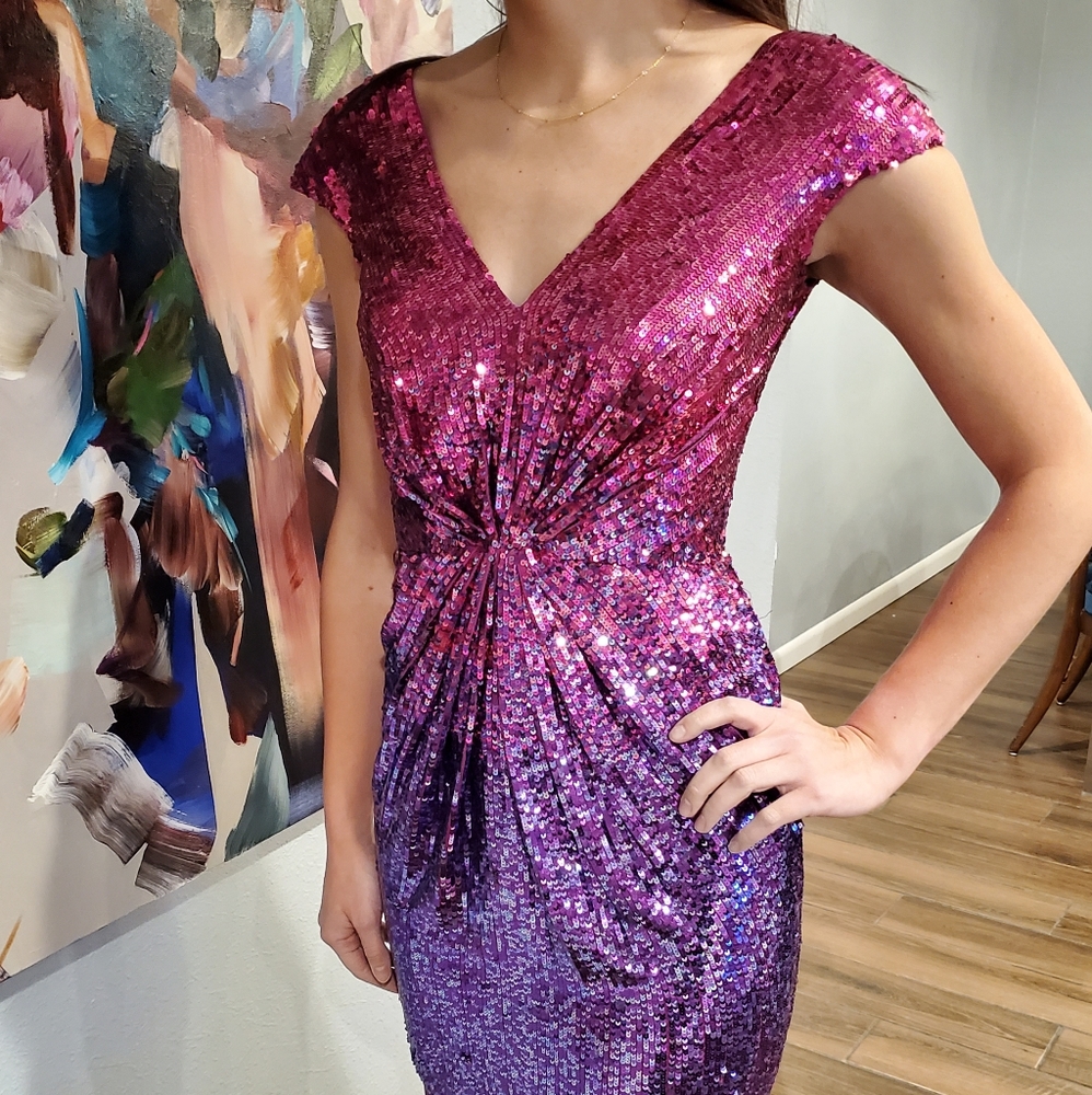 Ombré Jovani Short Prom Dress